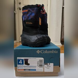 Columbia 4T Powderbug plus II print boots 200g insulation-NIB